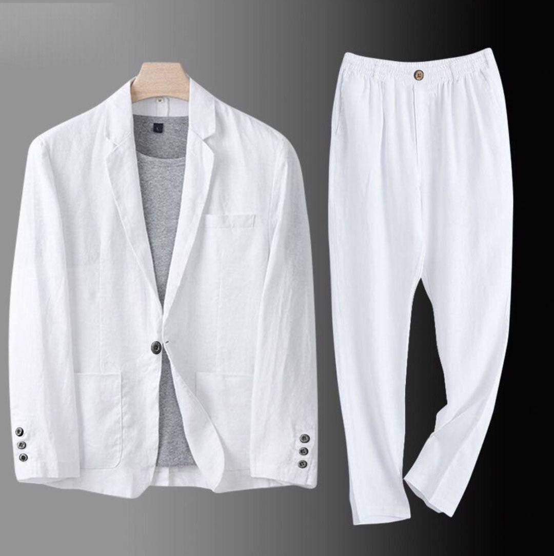 GABRIEL™ | Ensemble coordonné en pur lin pour homme