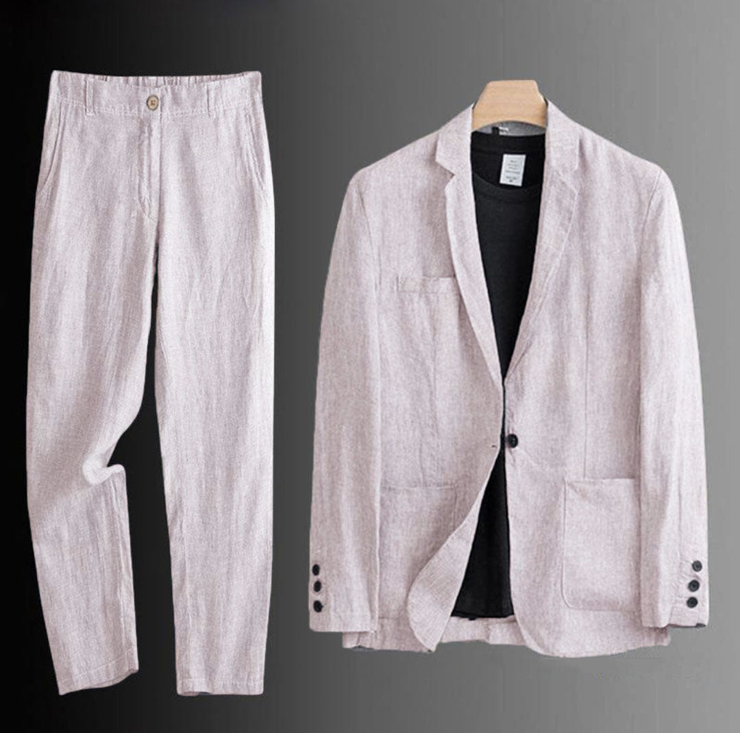 GABRIEL™ | Ensemble coordonné en pur lin pour homme