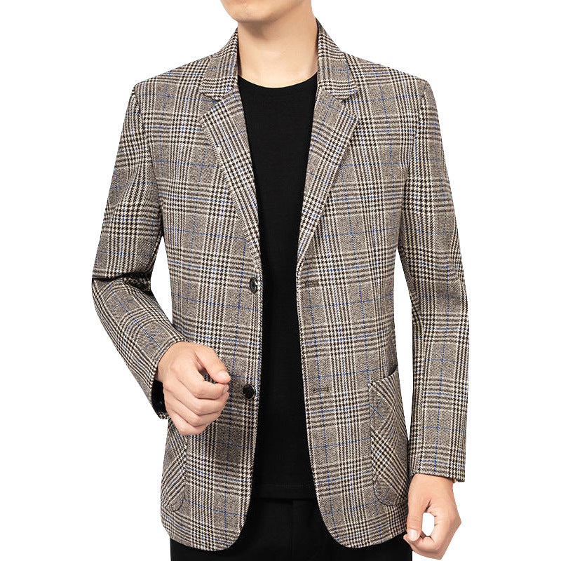 GABRIEL™ | Blazer homme en tweed à motif pied-de-poule