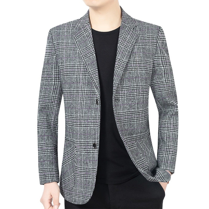 GABRIEL™ | Blazer homme en tweed à motif pied-de-poule
