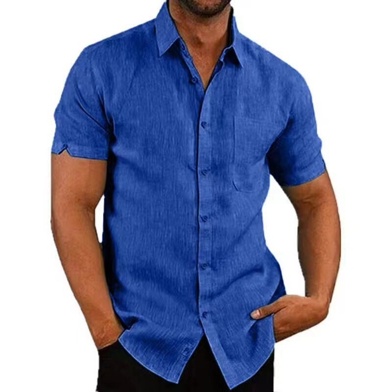 GABRIEL™ | Chemise en lin à manches courtes pour homme
