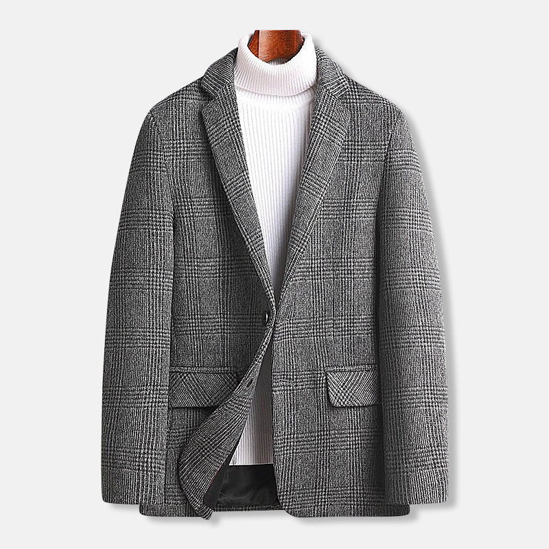 GABRIEL™ | Manteau à carreaux pour homme en mélange de laine