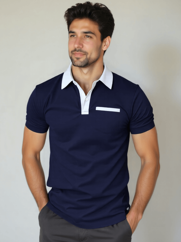 GABRIEL™ | Polo à col contrasté