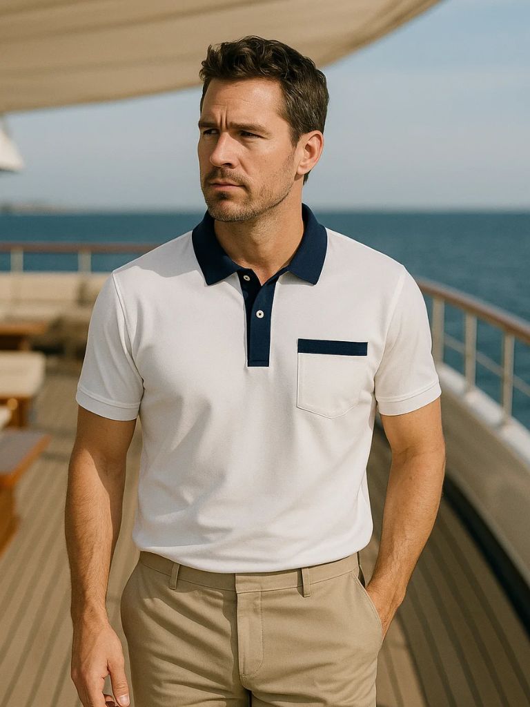 GABRIEL™ | Polo à col contrasté