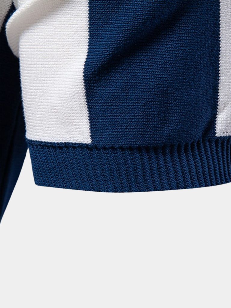 GABRIEL™ | Polo zippé à rayures