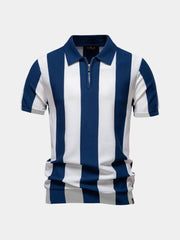 GABRIEL™ | Polo zippé à rayures