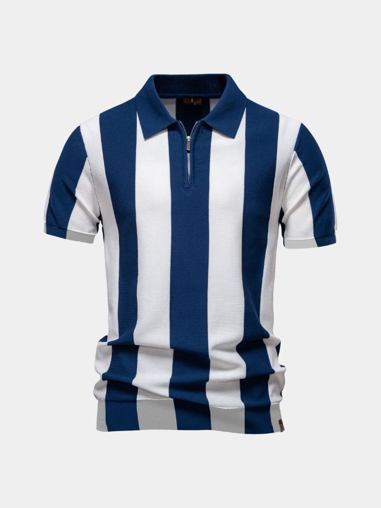 GABRIEL™ | Polo zippé à rayures