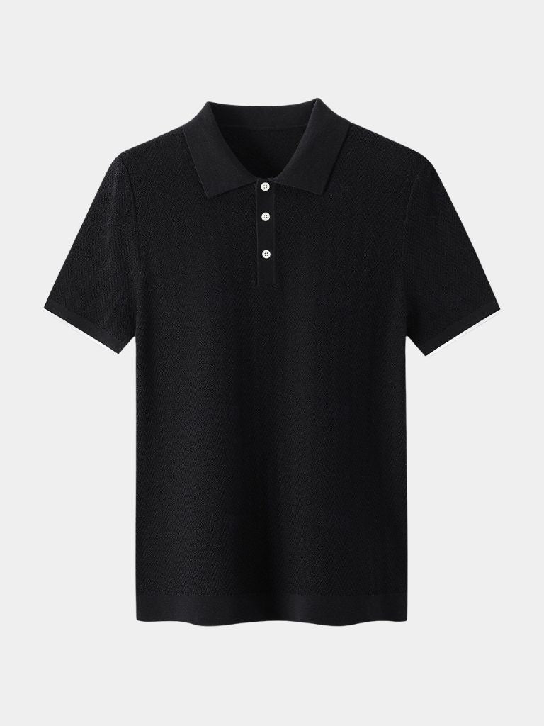 GABRIEL™ | Polo en maille à chevrons