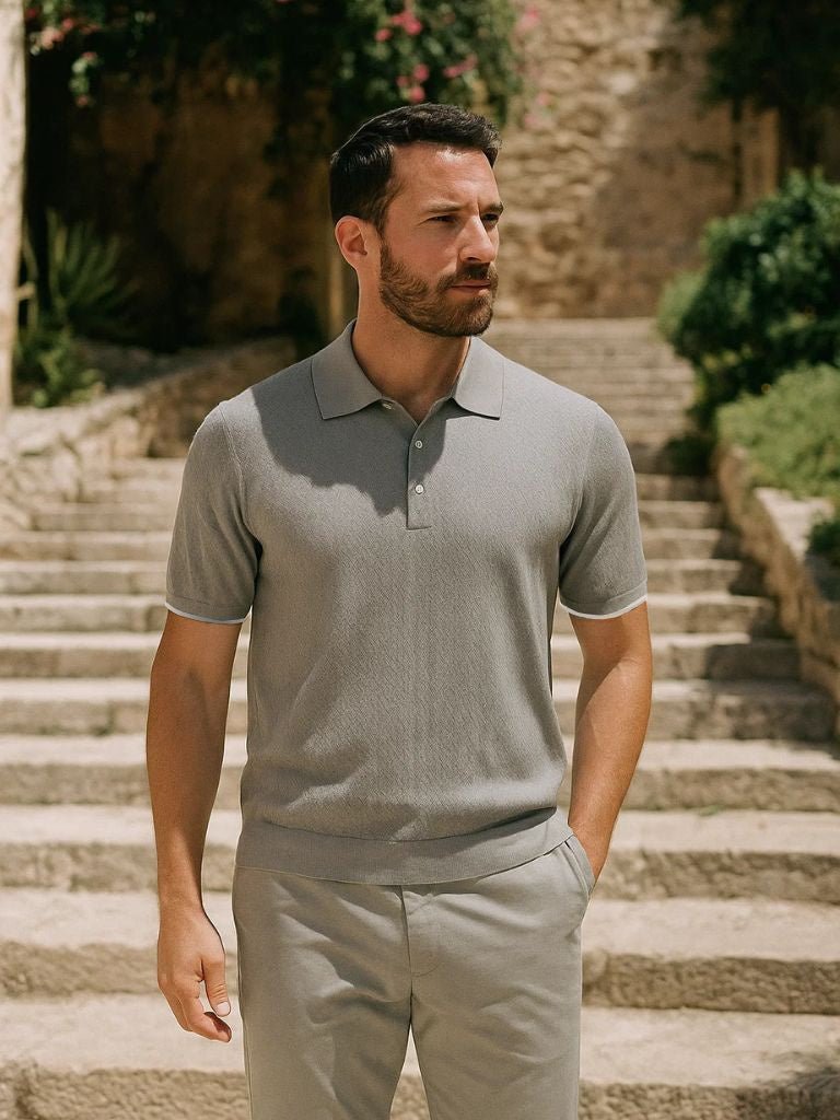 GABRIEL™ | Polo en maille à chevrons