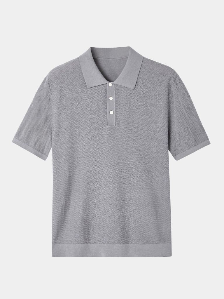 GABRIEL™ | Polo en maille à chevrons