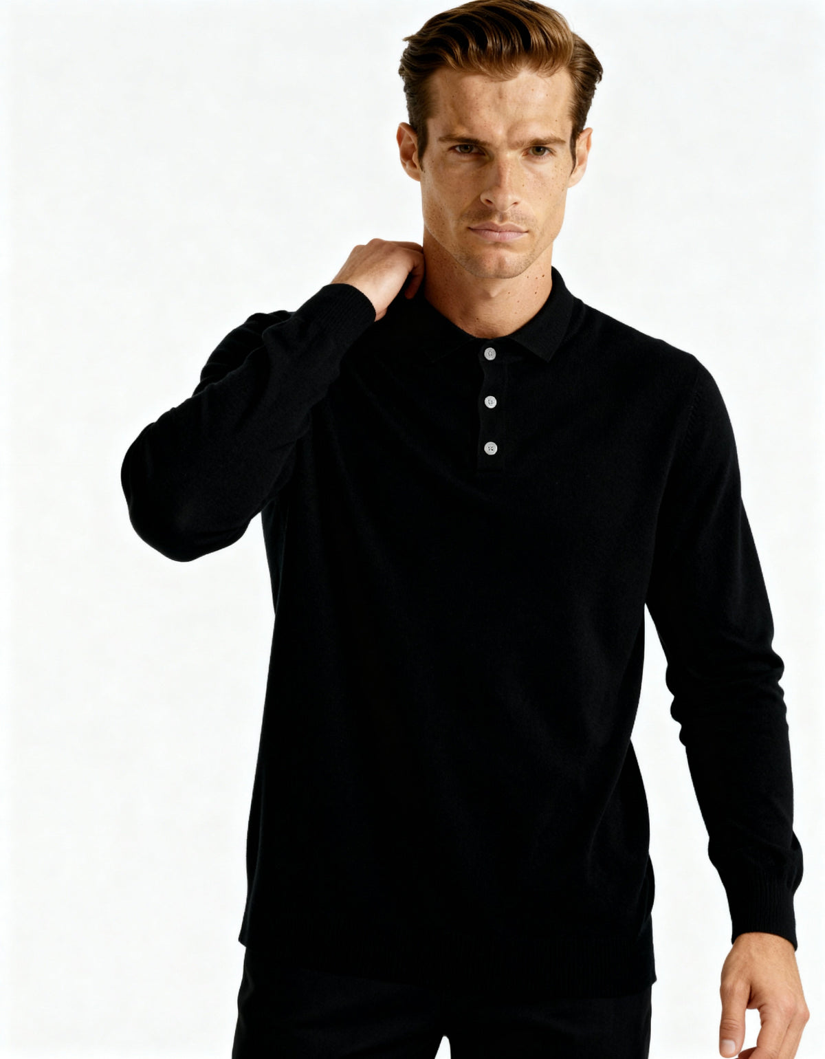 GABRIEL™ | Polo Cachemire Maille Dense