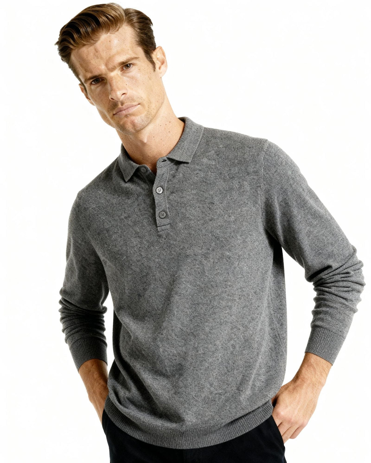 GABRIEL™ | Polo Cachemire Maille Dense