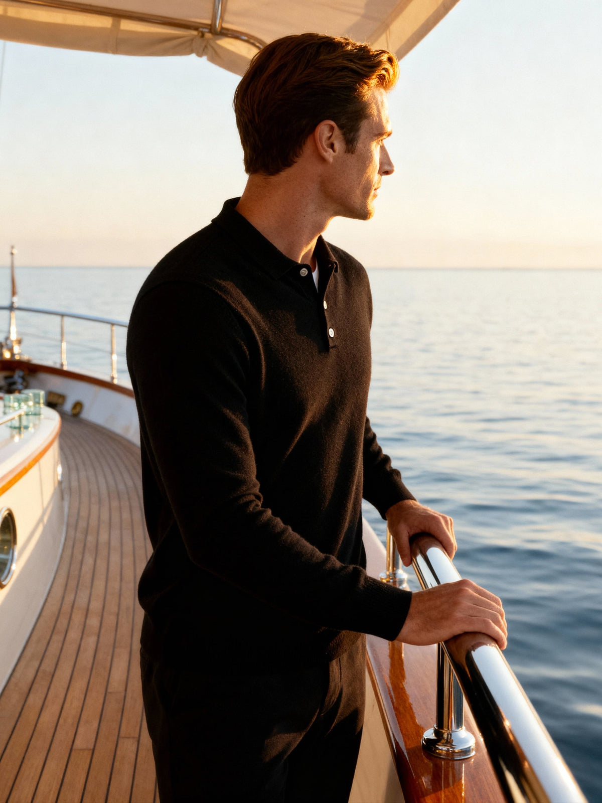GABRIEL™ | Polo Cachemire Maille Dense