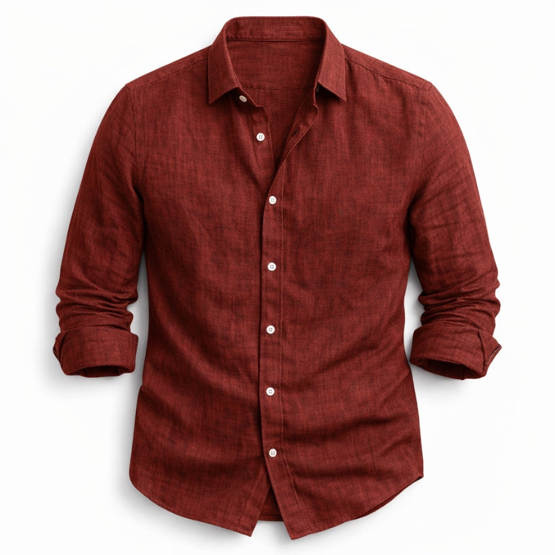 GABRIEL™ | Chemise à manches longues pour homme en coton et lin