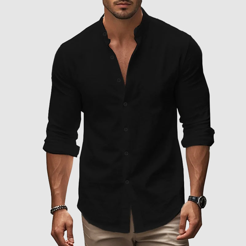 GABRIEL™ | Chemise en lin et coton mélangé