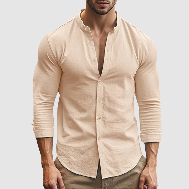 GABRIEL™ | Chemise en lin et coton mélangé
