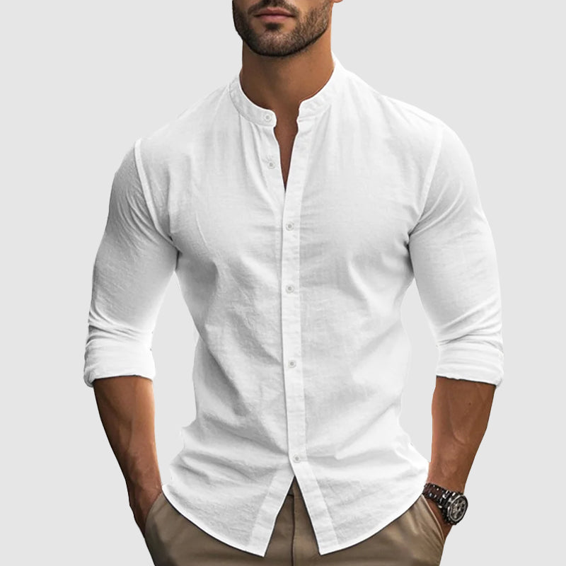 GABRIEL™ | Chemise en lin et coton mélangé