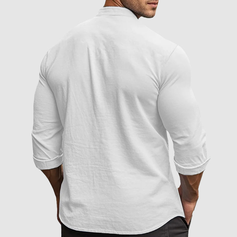 GABRIEL™ | Chemise en lin et coton mélangé