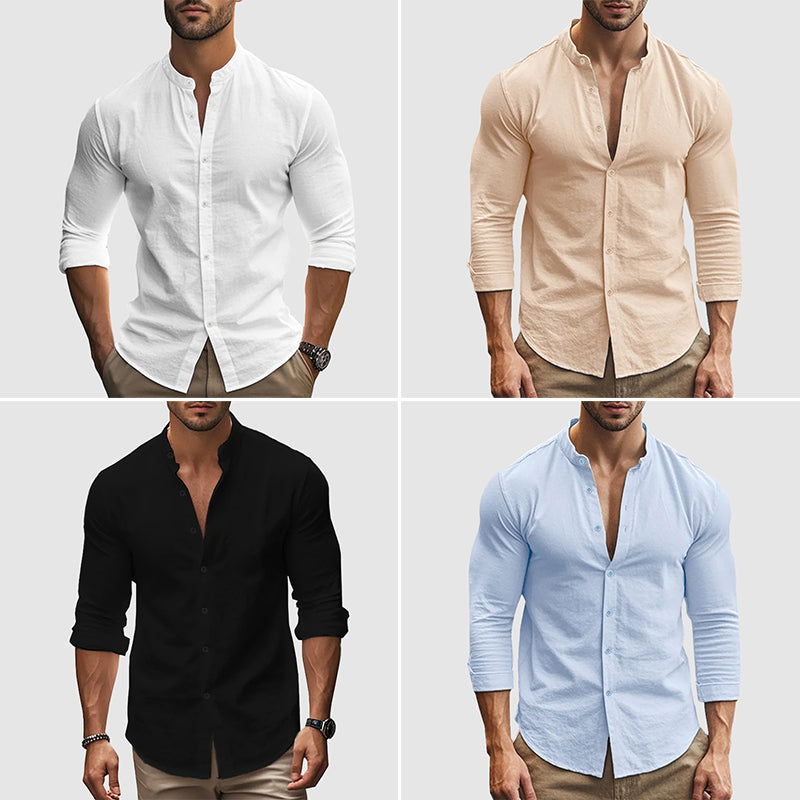 GABRIEL™ | Chemise en lin et coton mélangé