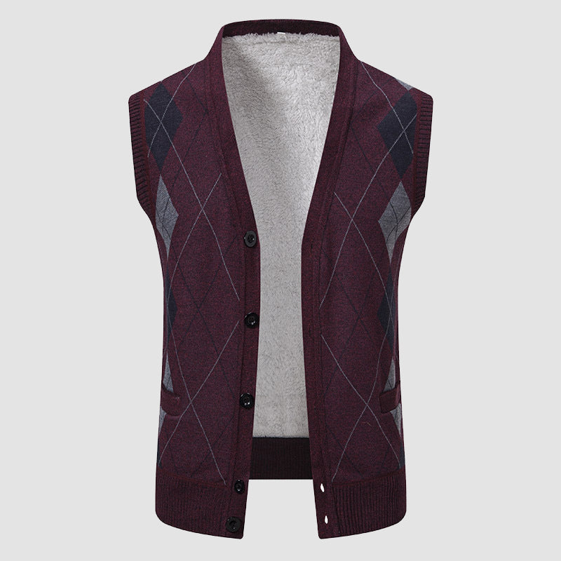 GABRIEL™ | Gilet doublé en maille torsadée pour homme