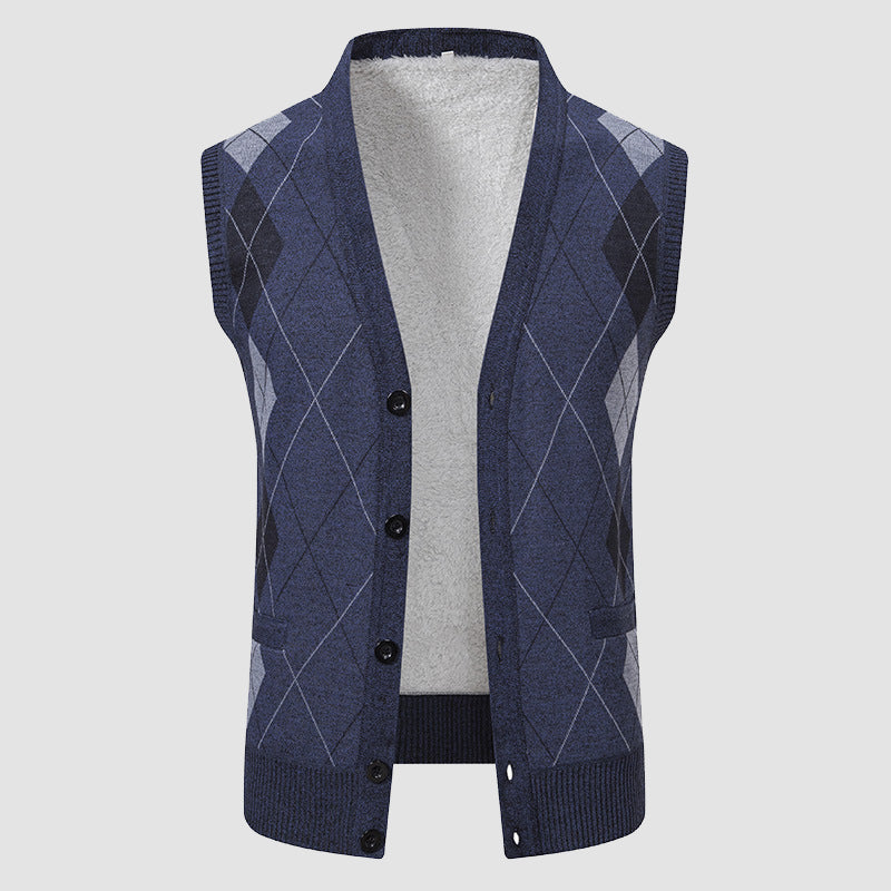 GABRIEL™ | Gilet doublé en maille torsadée pour homme