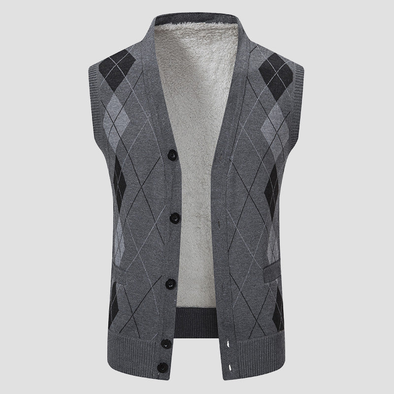 GABRIEL™ | Gilet doublé en maille torsadée pour homme