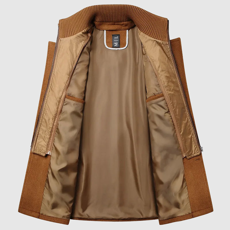 GABRIEL™ | Manteau long pour homme en mélange de laine