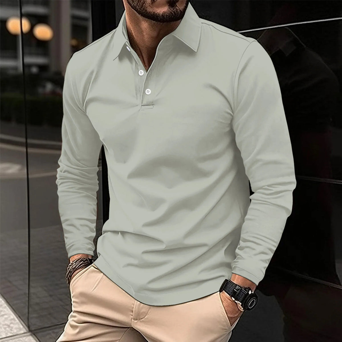 GABRIEL™ | Chemise à manches longues avec col