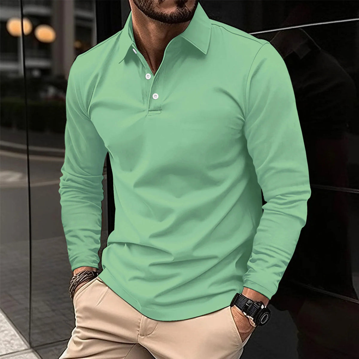 GABRIEL™ | Chemise à manches longues avec col