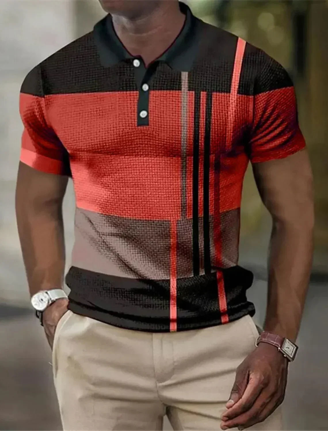 GABRIEL™ | Polo extensible rayé pour homme