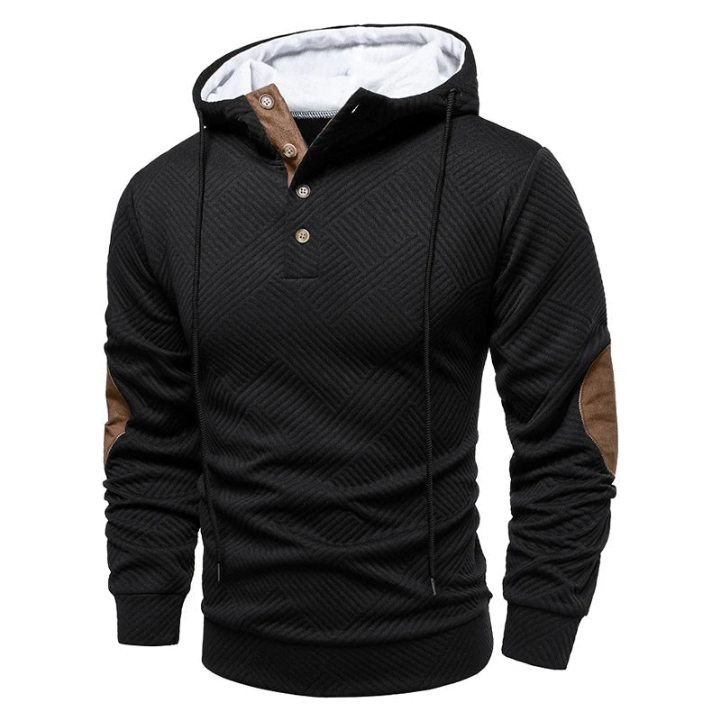 GABRIEL™ | Pull boutonné à capuche