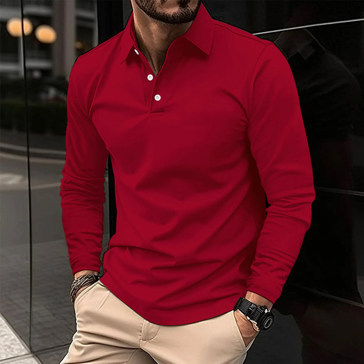 GABRIEL™ | Chemise à manches longues avec col