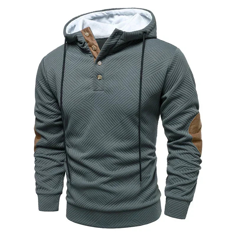 GABRIEL™ | Pull boutonné à capuche