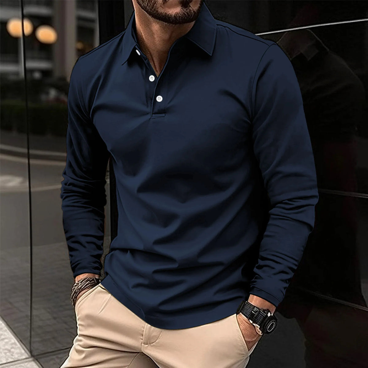 GABRIEL™ | Chemise à manches longues avec col