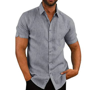 GABRIEL™ | Chemise en lin à manches courtes pour homme