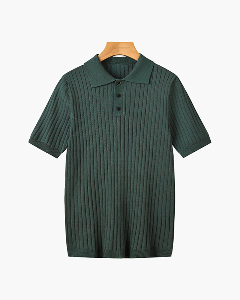 GABRIEL™ | Polo côtelé en coton pour homme