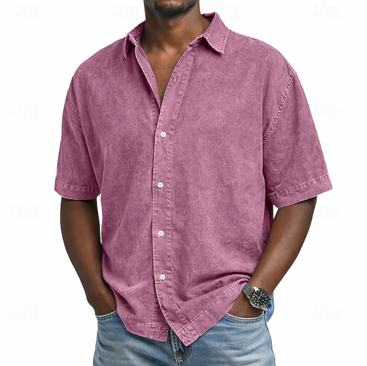GABRIEL™ | Chemise pour homme délavée à l’acide