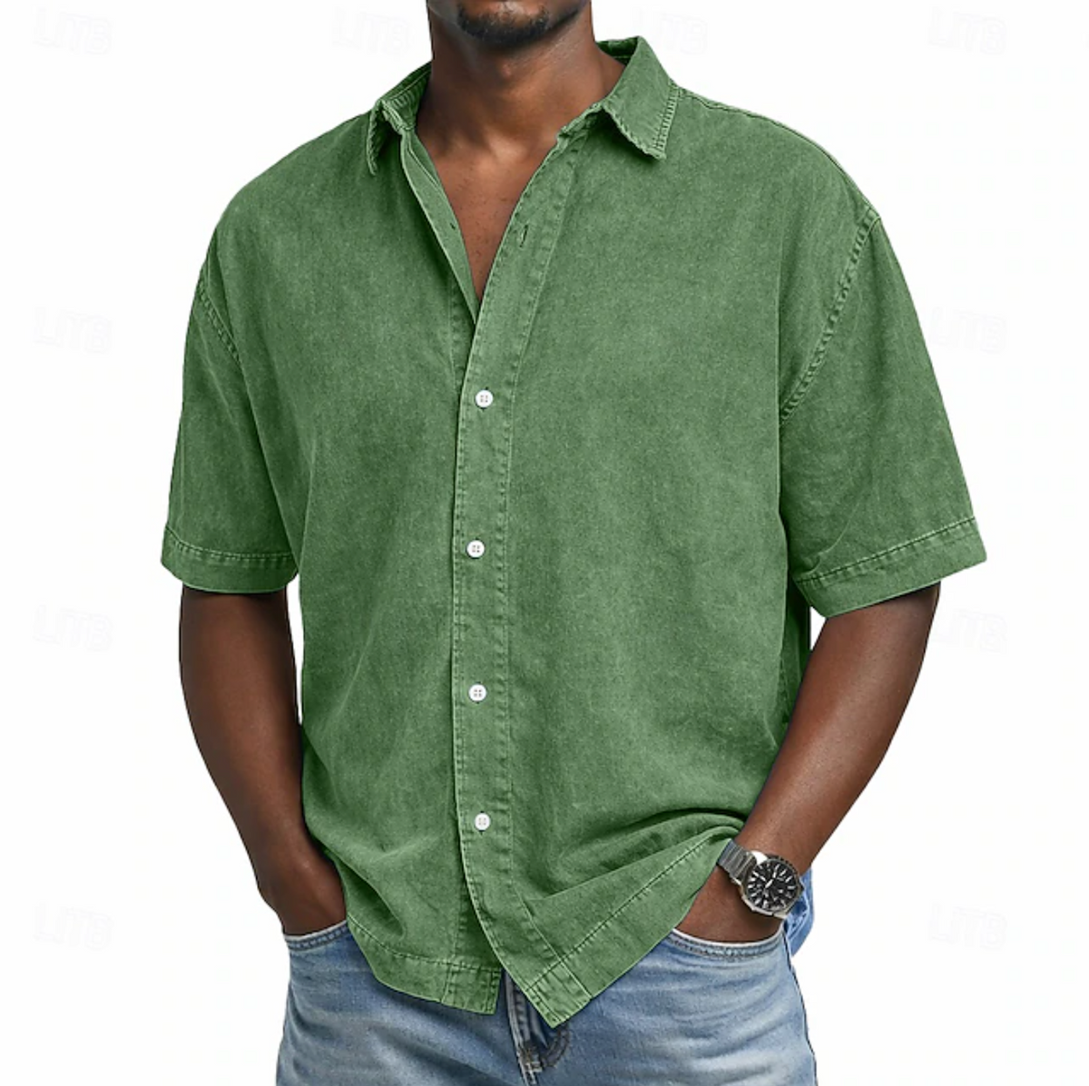 GABRIEL™ | Chemise pour homme délavée à l’acide