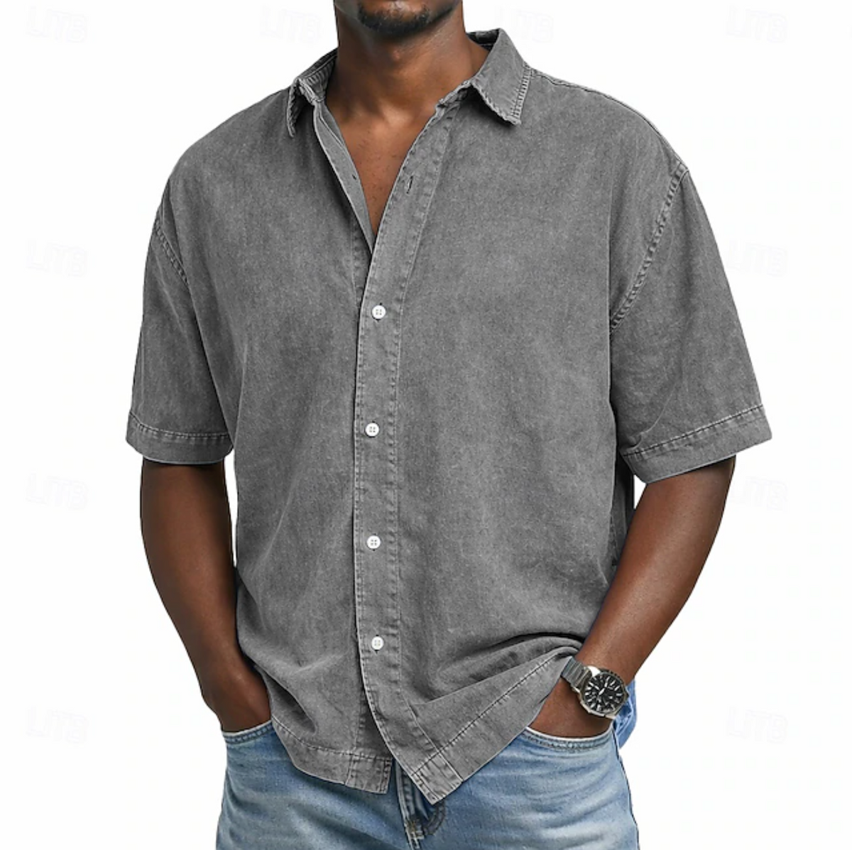 GABRIEL™ | Chemise pour homme délavée à l’acide