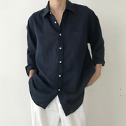 GABRIEL™ | Chemise homme Spargi en lin avec poche