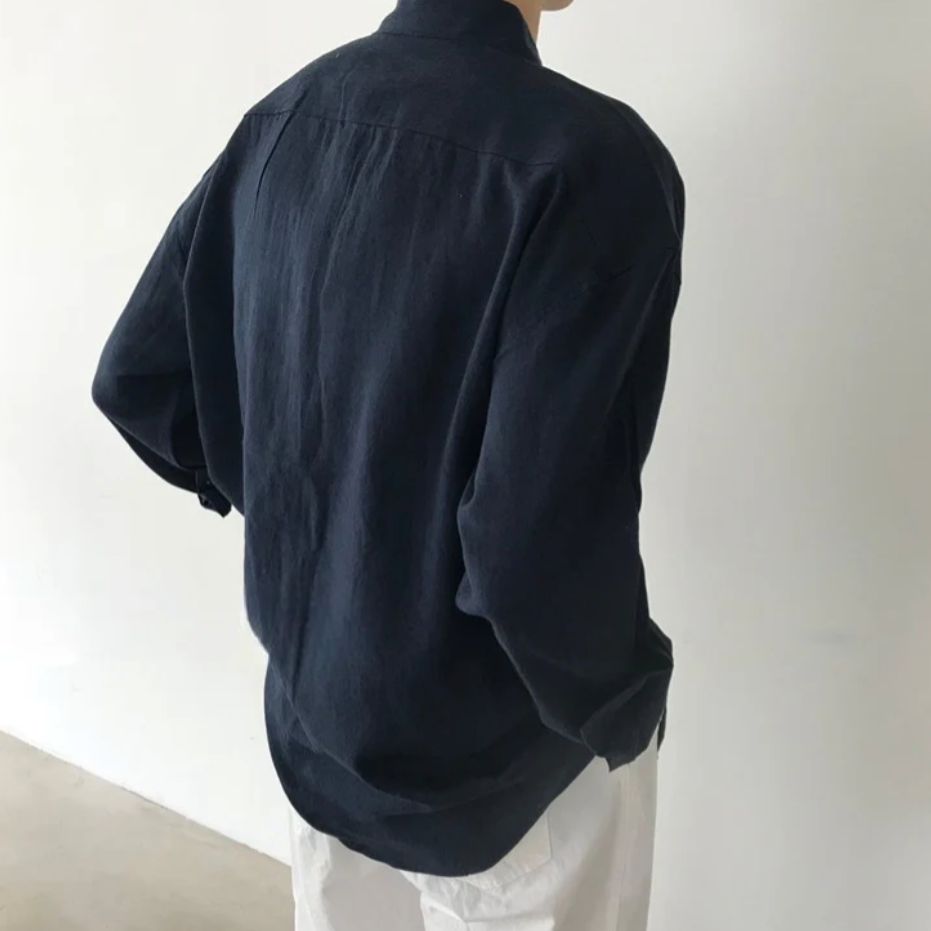 GABRIEL™ | Chemise homme Spargi en lin avec poche