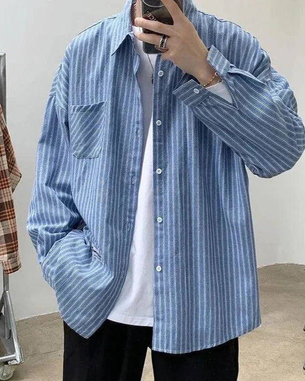 GABRIEL™ | Chemise Oversize Rayée