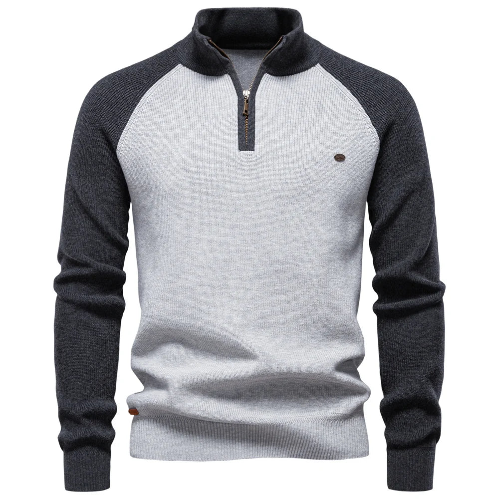 GABRIEL | Pull homme à col zippé