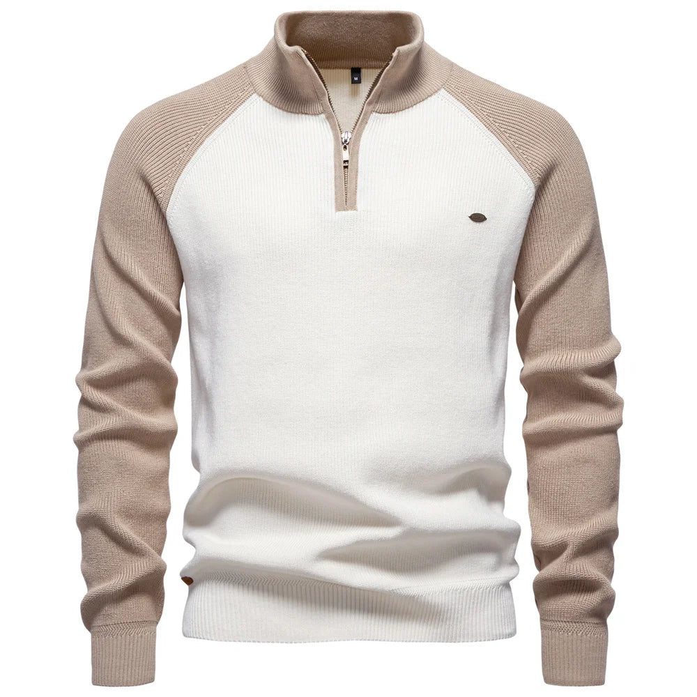 GABRIEL | Pull homme à col zippé