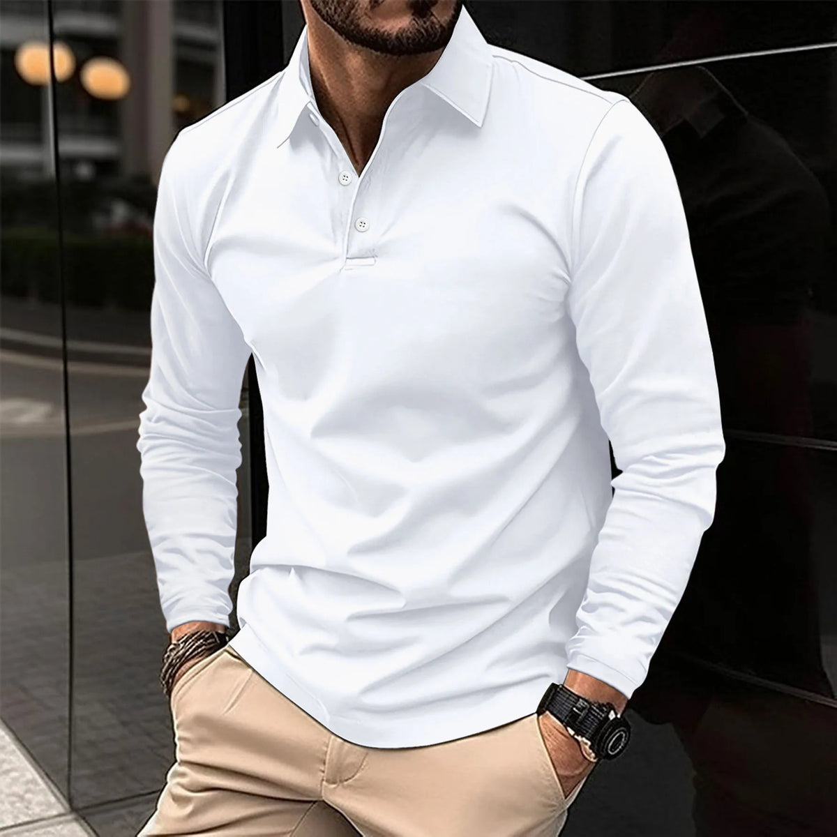 GABRIEL™ | Chemise à manches longues avec col