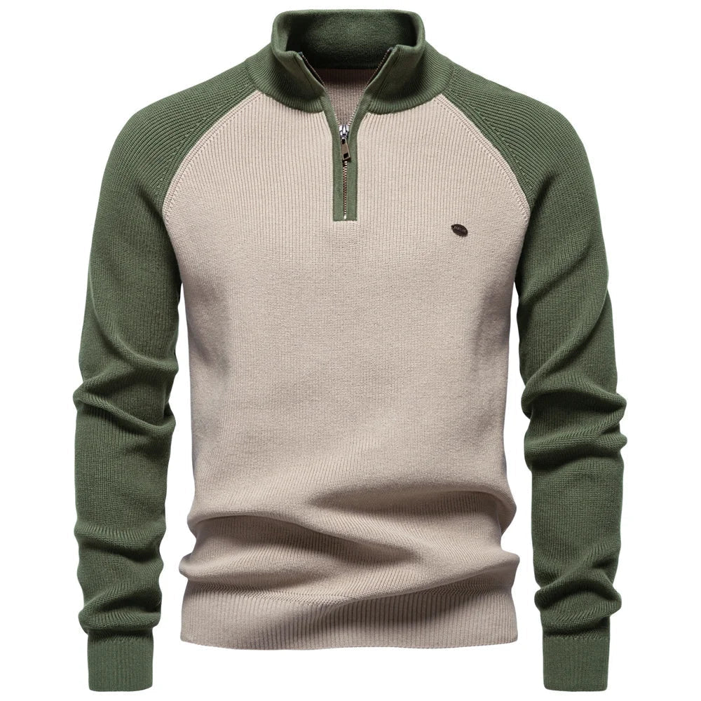 GABRIEL | Pull homme à col zippé