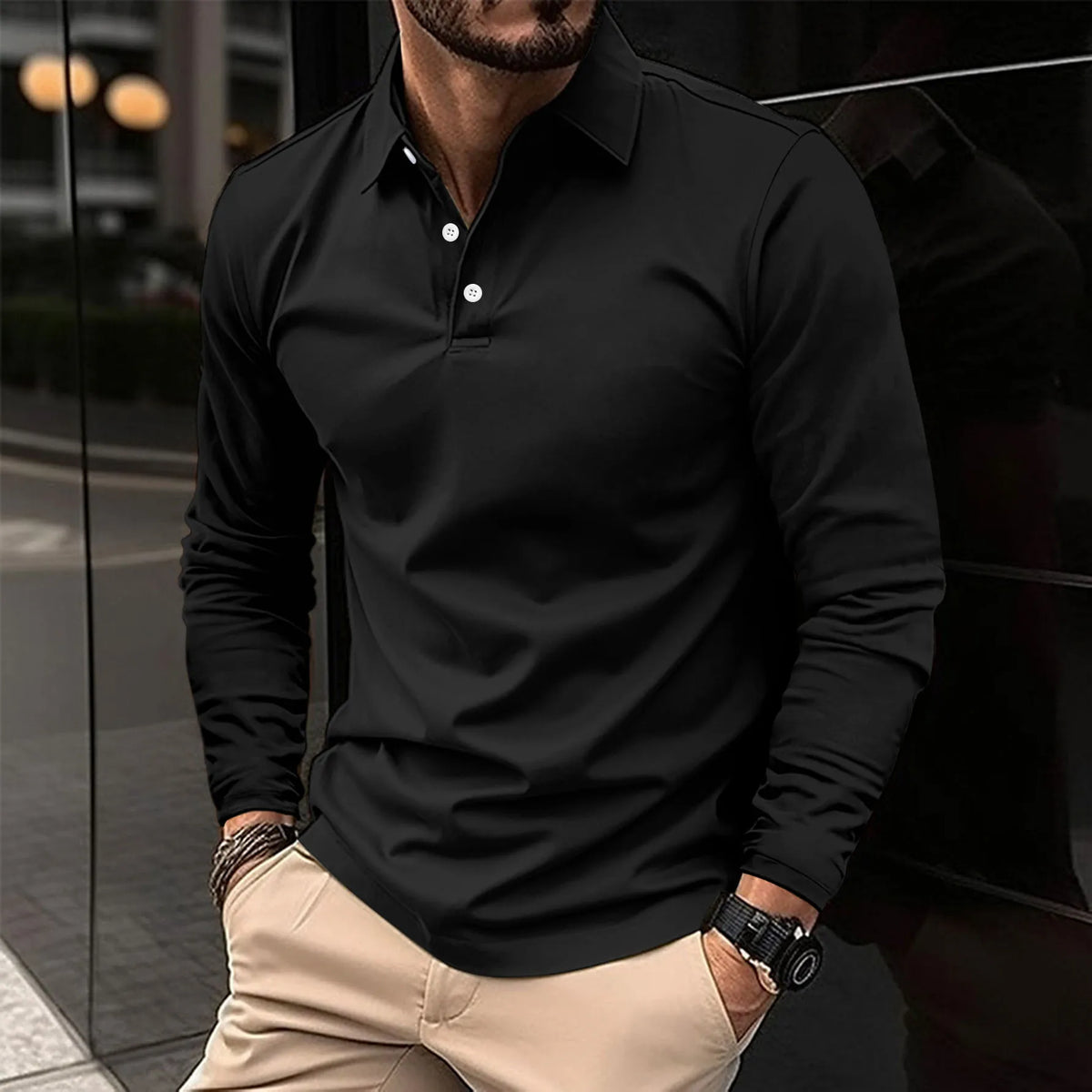 GABRIEL™ | Chemise à manches longues avec col