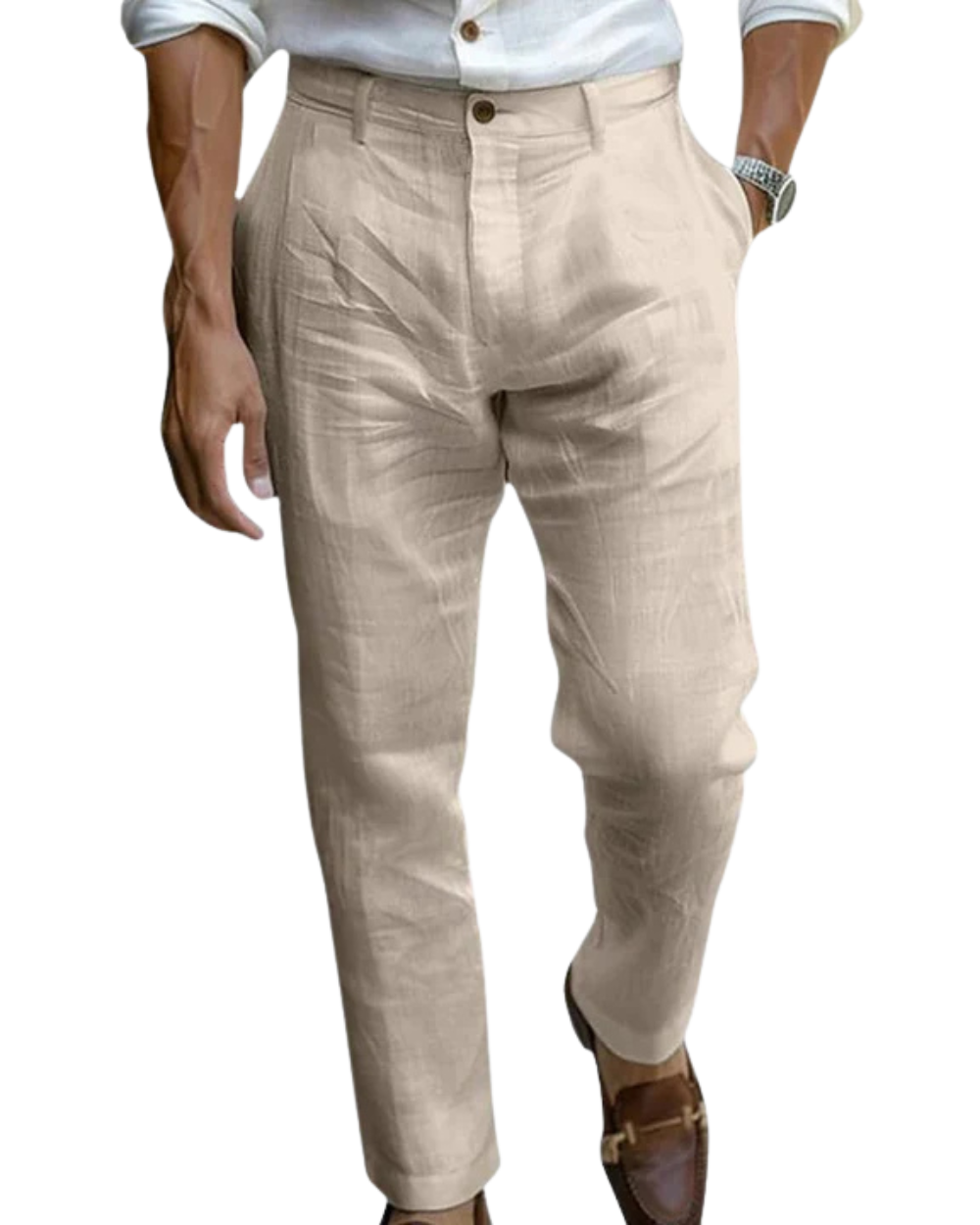GABRIEL™ | Pantalon plissé en lin pour homme