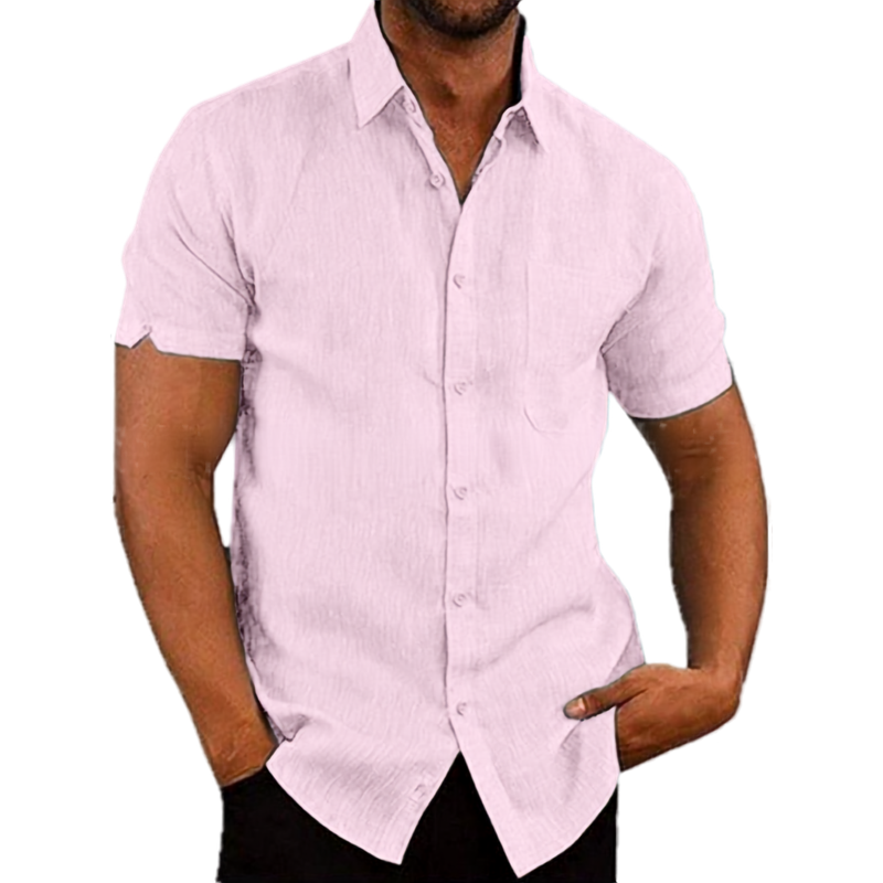 GABRIEL™ | Chemise en lin à manches courtes pour homme
