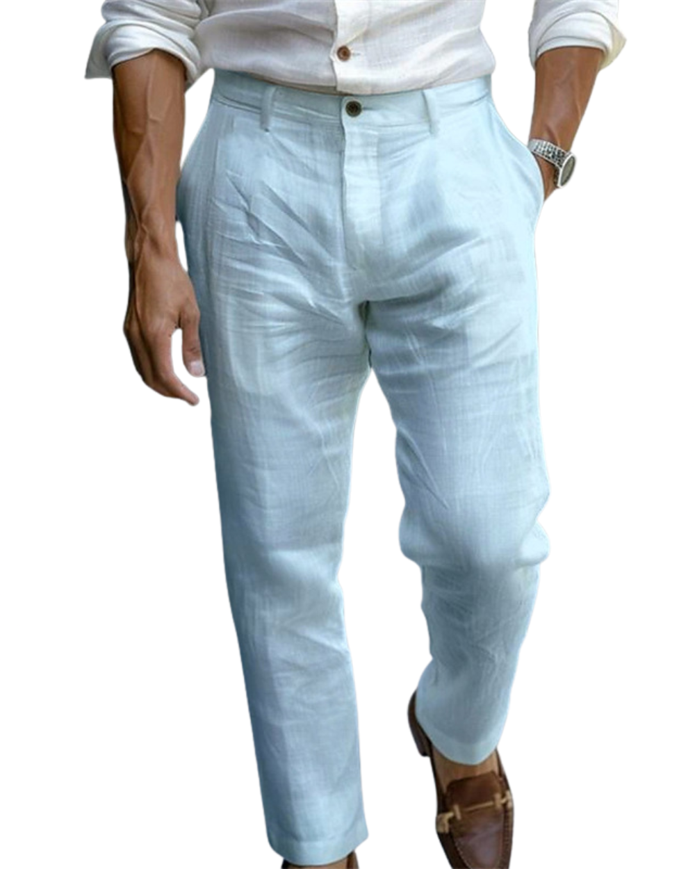 GABRIEL™ | Pantalon plissé en lin pour homme
